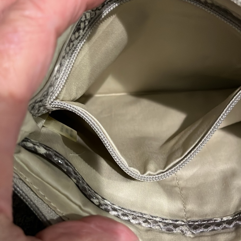 Euc Calvin Klein Python Leather Crossbody - image 8